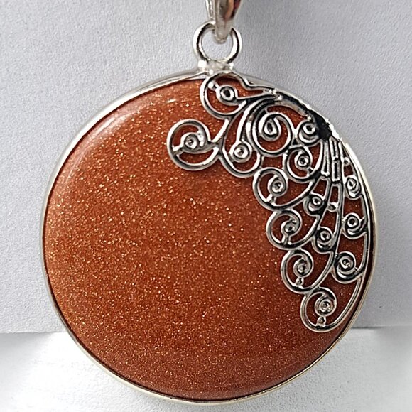 Sunstone Necklace and Earring Set - Picture 2 of 3